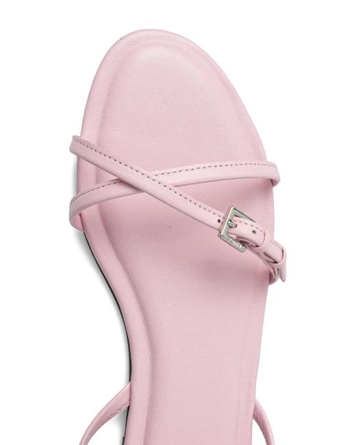 HUGO バックル クロスストラップサンダル Pink