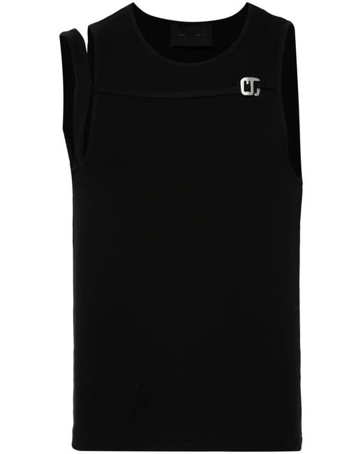 HELIOT EMIL Black Gregaria Slinger Tank Top for men