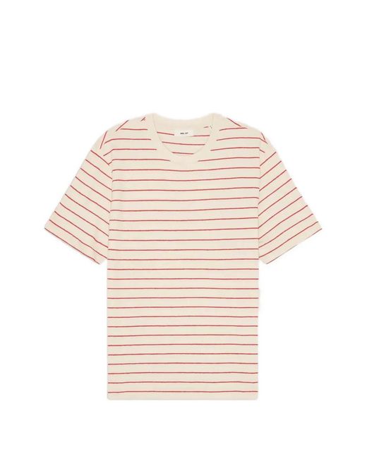 NN07 Natural Pedro Striped T-Shirt for men