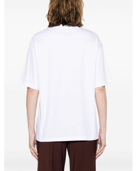 T-shirt con applicazione di Lanvin in White