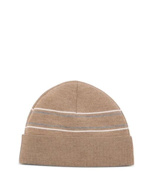 Fusalp Natural Retro Logo-Embroidered Beanie Hat