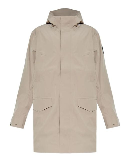 Canada Goose Natural Logo-Patch Parka Coat for men