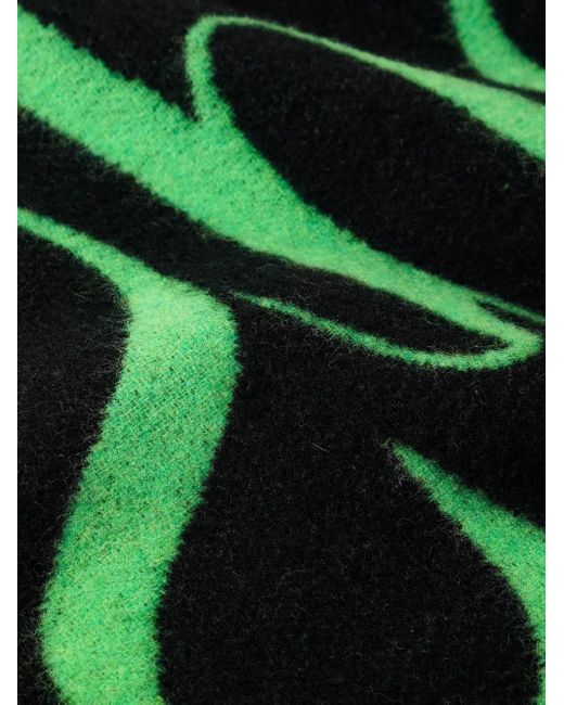 Sporty & Rich Green Schal mit Logo-Print