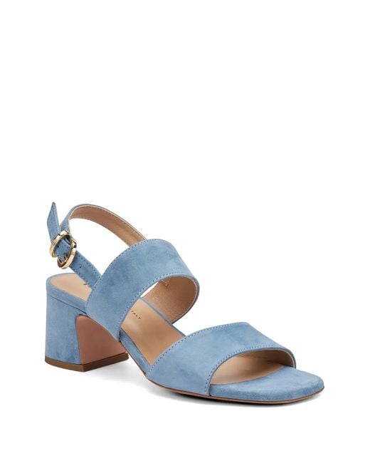 Frau Blue Block-Heel Heeled Sandals