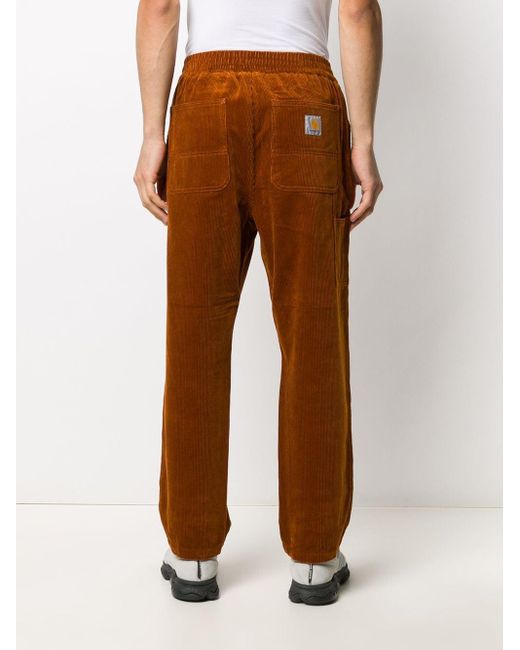 Pantalones de pana elásticos Carhartt WIP de Pana de color Naranja para  hombre | Lyst