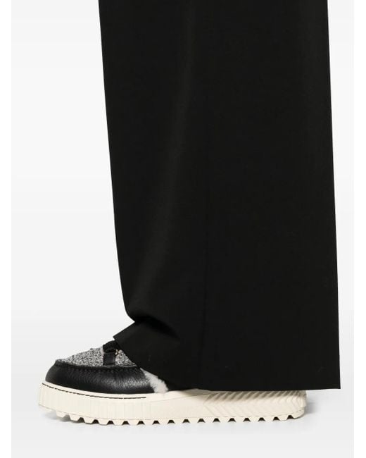 Pinko Black Pleated-Front Trousers