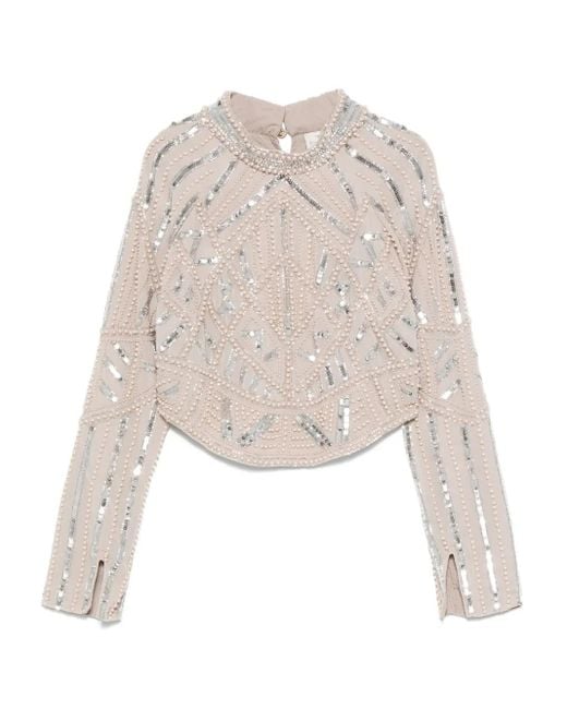 Forte Forte White Sequin-Embellished Top