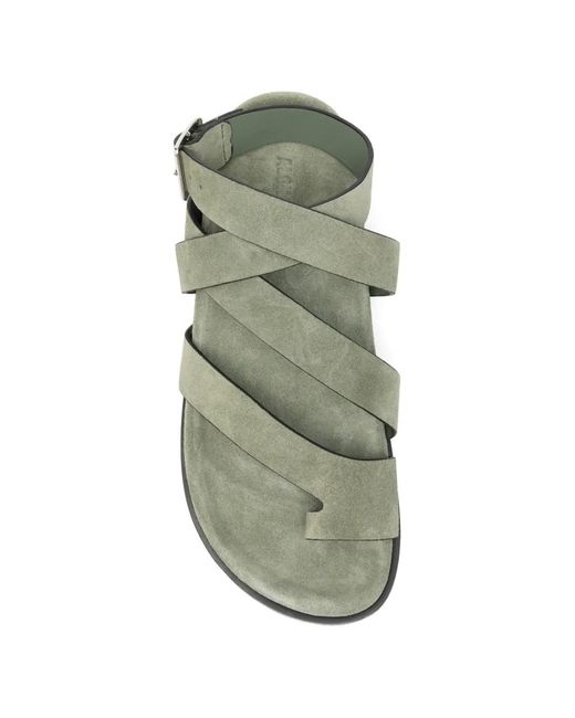 Alohas Green Sandales À Brides Multiples