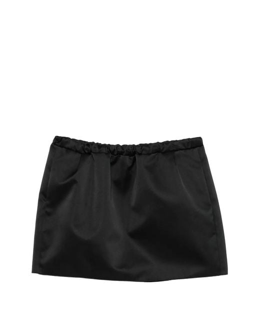N°21 Black Woven Mini Skirt