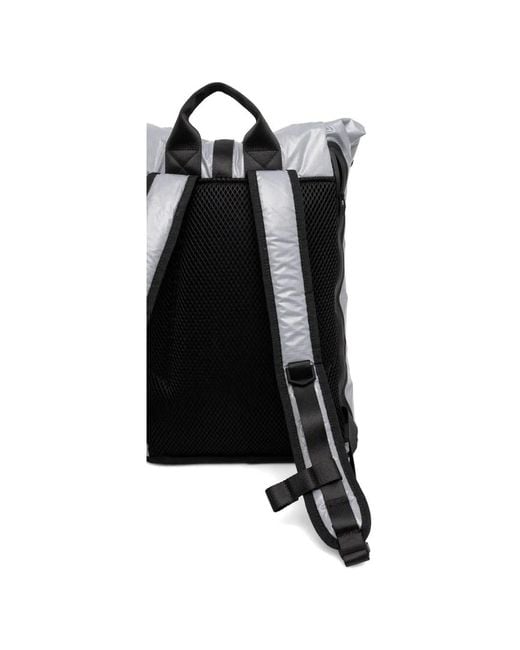 Rains Gray Sibu Rolltop Buckled Backpack