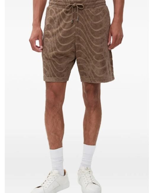 Frescobol Carioca Natural Wave-Pattern Shorts for men