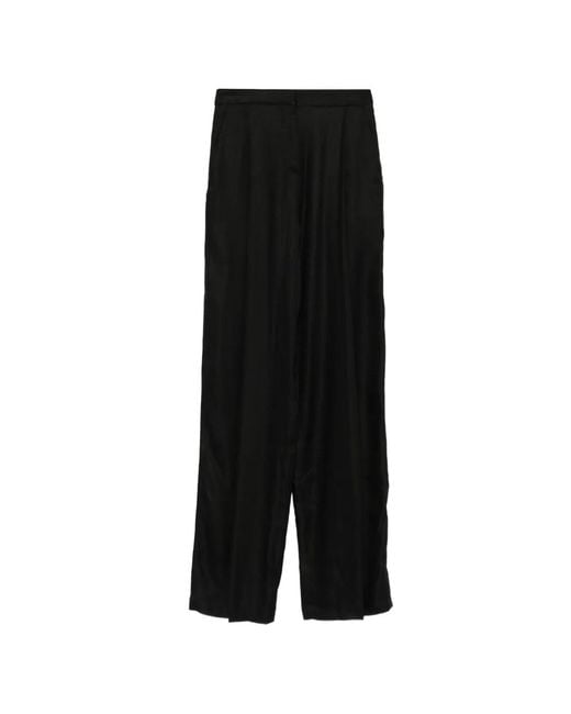 Elisabetta Franchi Black Pleated Trousers