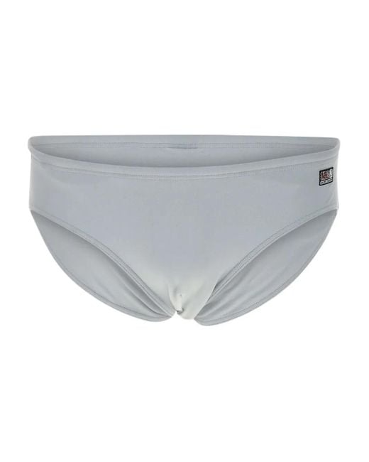 Short De Bain À Patch Logo Mc2 Saint Barth pour homme en coloris Gray