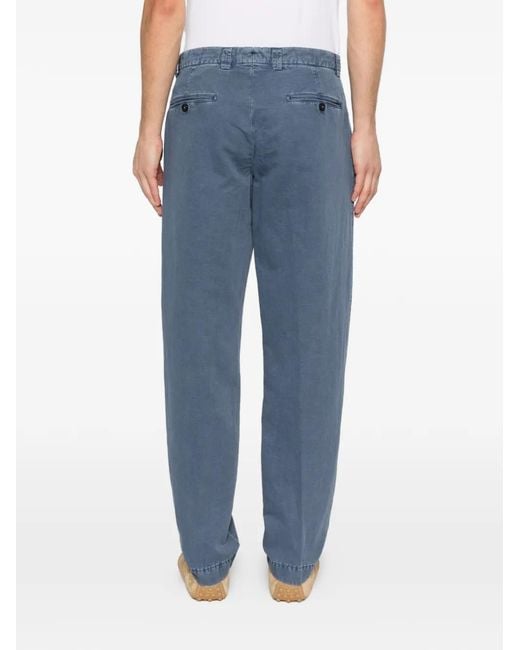 Berwich Blue Button Trousers for men