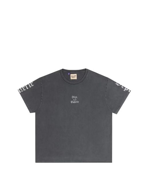 GALLERY DEPT. Gray Old English Logo-Print T-Shirt for men
