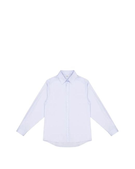 Anaii White Long-Sleeve Button-Up Shirt