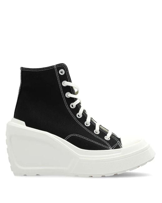 Converse 110Mm Chuck 70 De Luxe Wedge Hi Sneakers in het Black