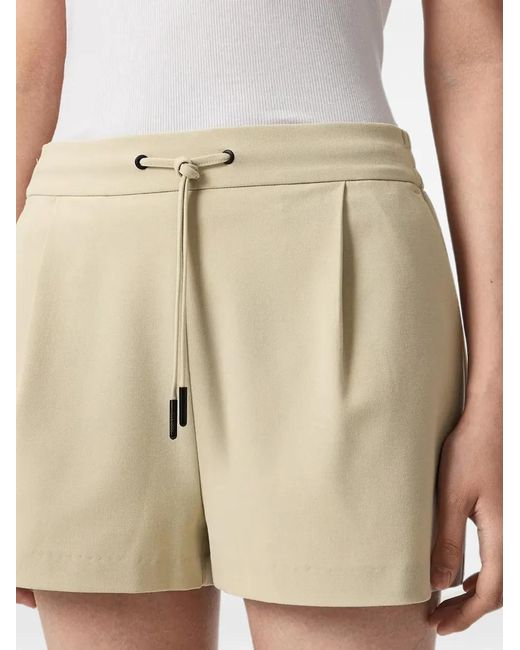 AllSaints Natural Aleida Drawstring Tailored Shorts