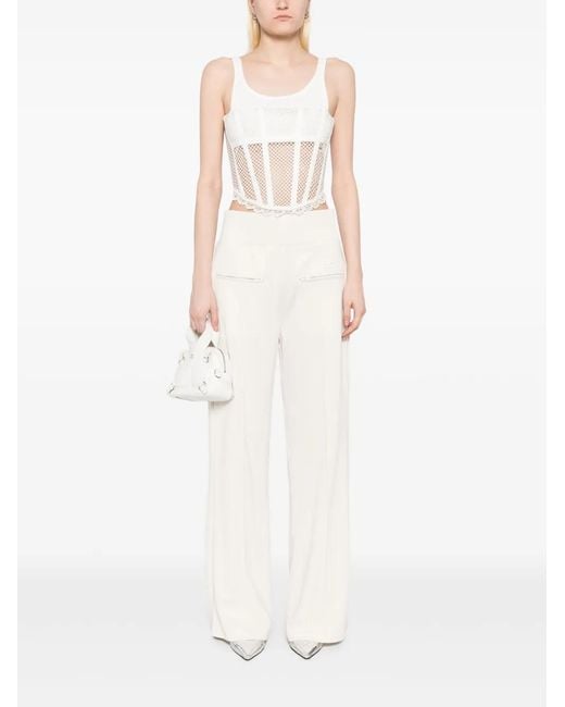 Courreges White Interlock Track Pants