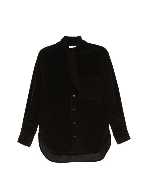 Ferragamo Black Corduroy Shirt
