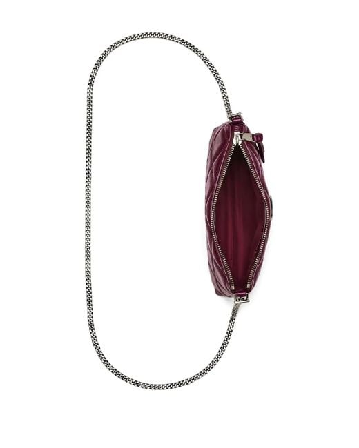 Marc Jacobs Purple The Quilted Top-Handle Mini Bag