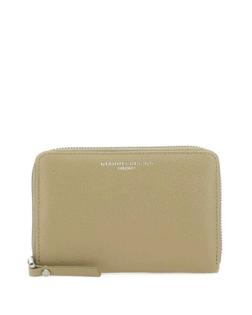 Gianni Chiarini Natural Grain Pebbled Zip Wallet