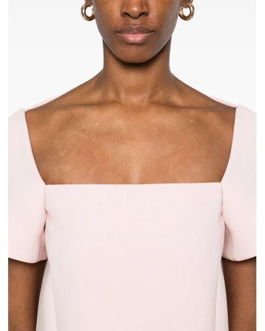 Khaite Pink Benji Mini Dress