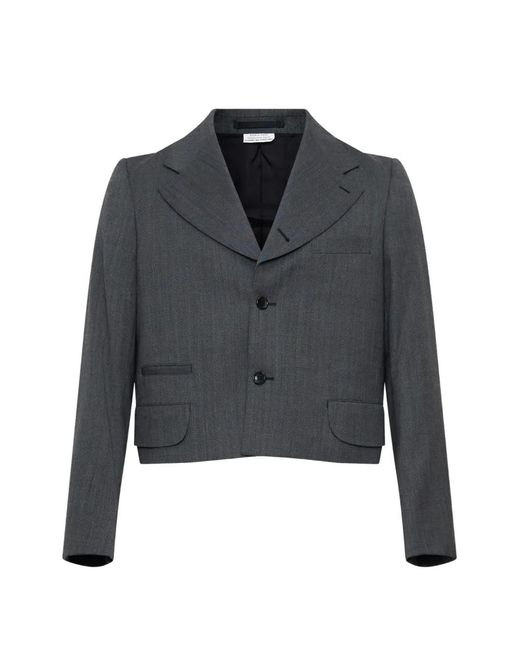 Comme des Garçons Blue X Hizume Herringbone-Pattern Dinner Jacket for men