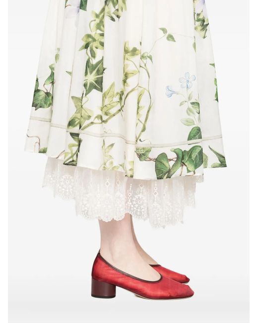 Abito A Fiori di Alice + Olivia in White
