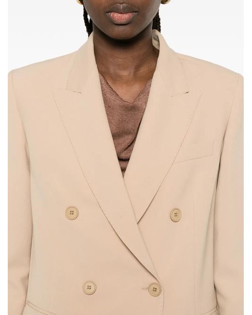 NINA 14.7 Natural Double-Breasted Blazer