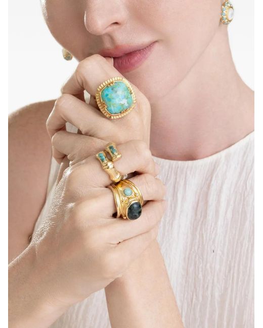 Gas Bijoux Blue Arty Chevaliere Ring