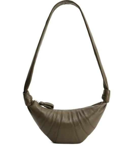 Lemaire Grote Croissant Schoudertas Met Vlakken in het Metallic