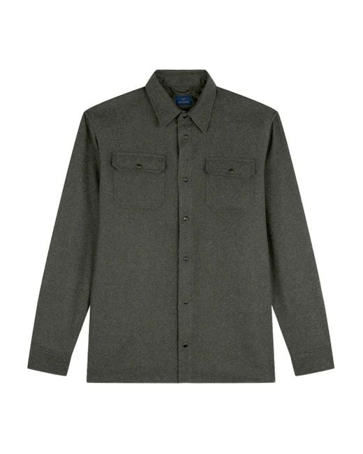 Paul & Shark Green Double-Pocket Shirt for men
