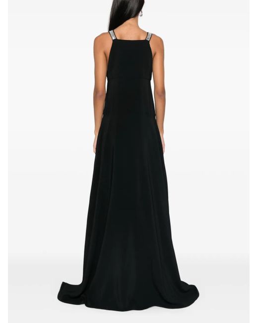 Giovanni bedin Black Studded Viscose Maxi Dress