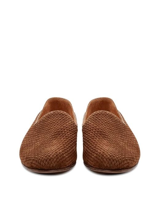 Premiata Brown Mocassins En Daim for men