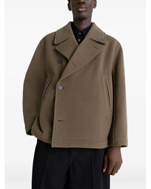 Lemaire Green Double-Breasted Jacket for men