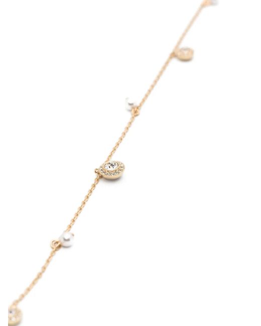 Swarovski White Una Angelic Strandage Crystal-Pearl Necklace (Set Of Two)