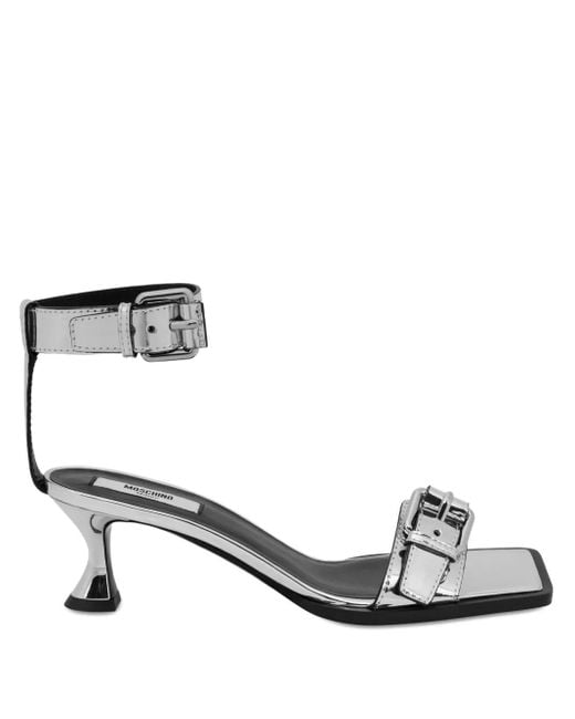 Moschino Metallic Sandals