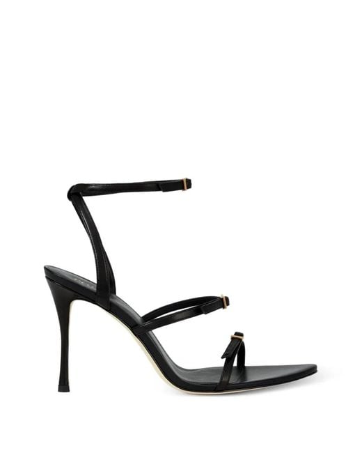 POTAMY White Buckle Strap Sandals