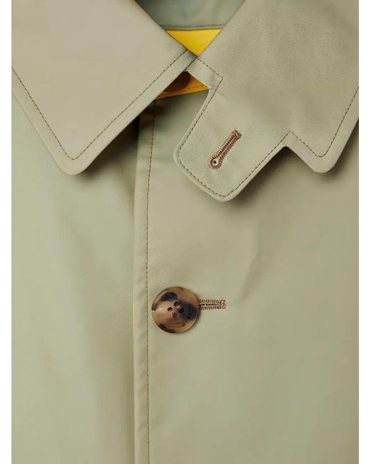 Comme des Garçons Green Drop-Shoulder Trench Coat for men