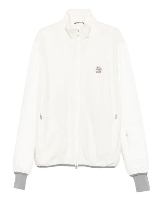 Chaqueta De Mezcla De Lana Brunello Cucinelli de hombre de color White