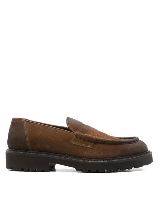Doucal's Penny-Loafer aus Wildleder in Brown für Herren