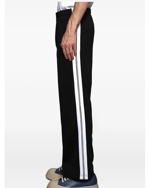 Marni Black Side-Stripe Track Pants for men
