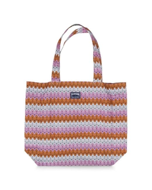 Vilebrequin Red X Mary Katrantzou Sac De Plage À Motif