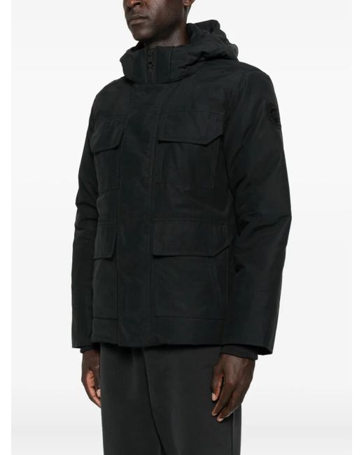 Canada Goose Black Maitland Hooded Parka Coat for men