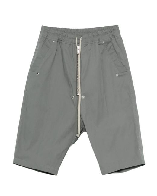 Rick Owens Gray Drawstring Shorts for men