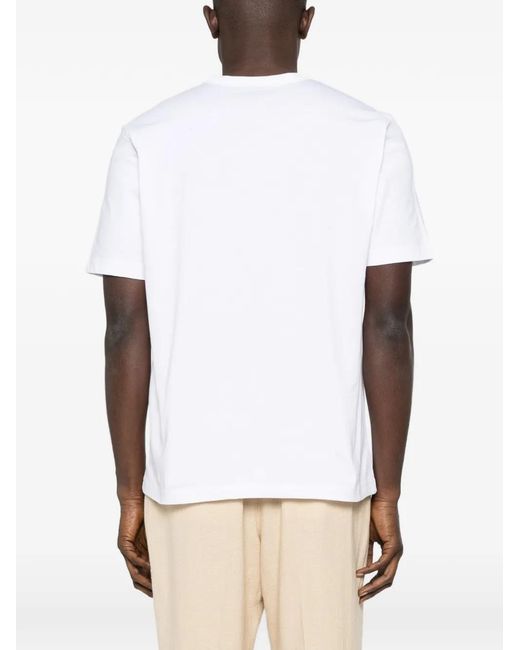 Paul Smith White Logo T-Shirt for men