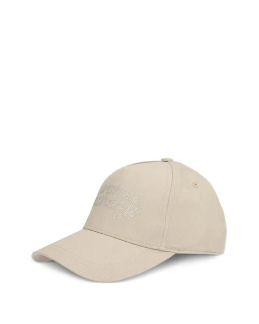 ARMANI EXCHANGE Natural Rhinestone-Logo Baseball Cap