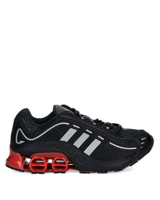 Adidas Black Megaride Mesh-Panelled Sneakers for men
