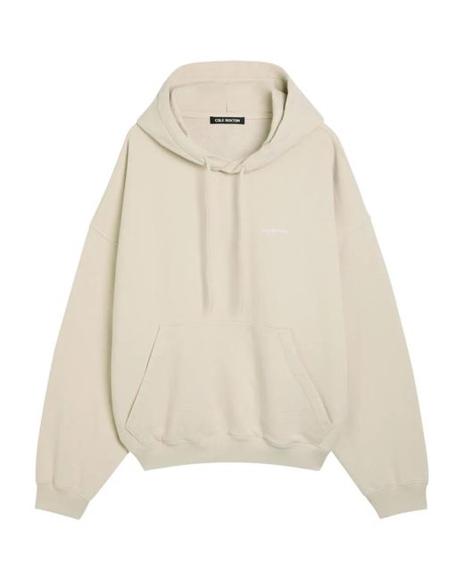 Cole Buxton Natural Drawstring Hoodie for men